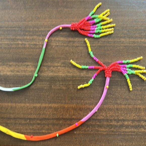 NWT Farm Rio Anthropologie neon summer striped sundress - XS - Picture 5 of 9